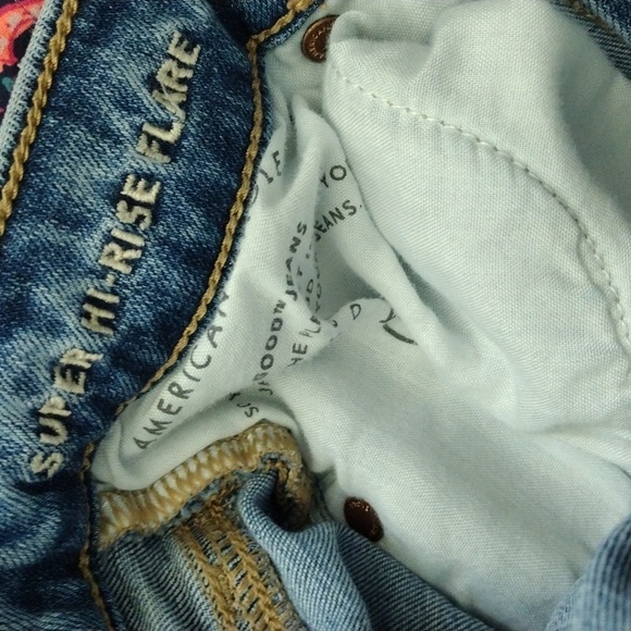 American eagle super high rise flare jeans - Picture 3 of 8